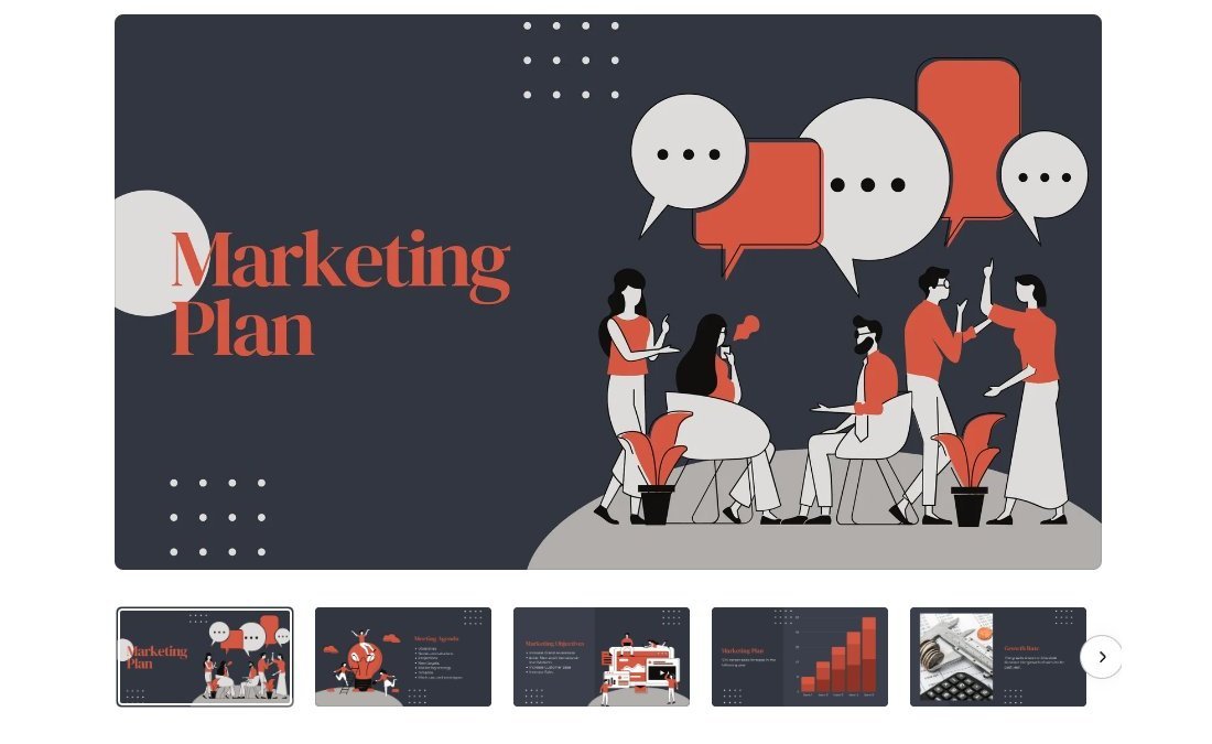 Illustrated Business Marketing Canva Presentation Template
