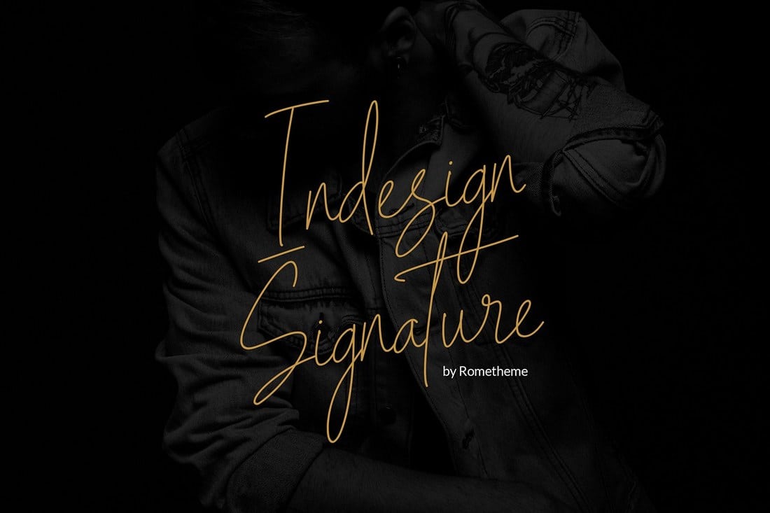 Indesign Signature Script Font