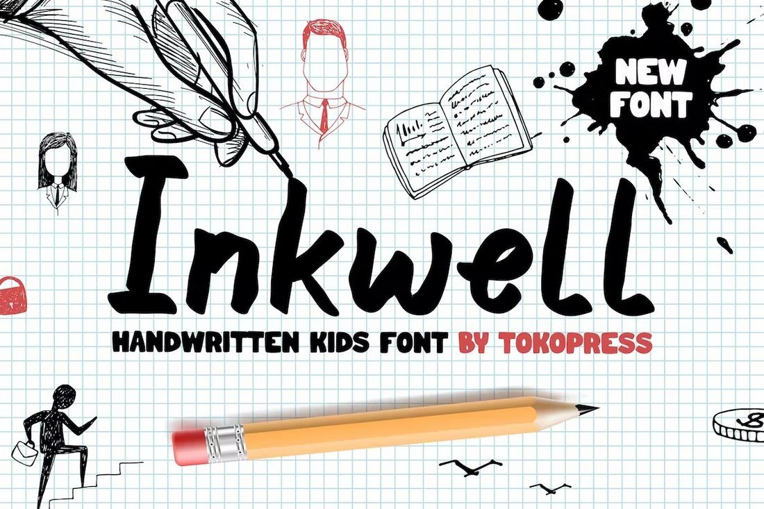 Inkwell - handwriting kids font
