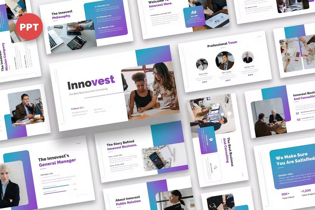 Innovest - Management Consulting Powerpoint Template