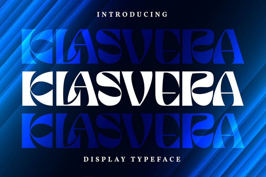 Klasvera - Narrow Display Typeface Font