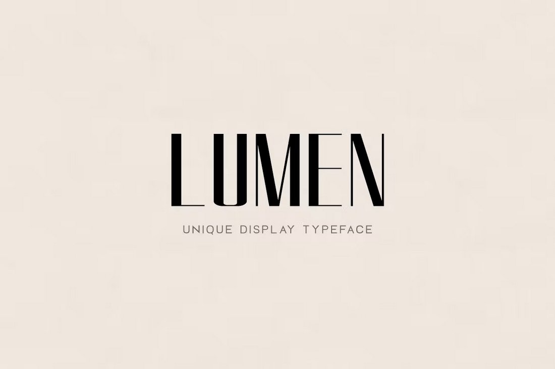 LUMEN - Unique Logo Font