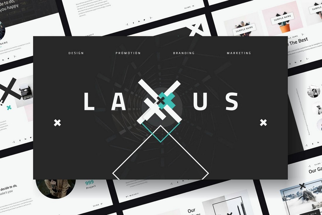 Laxus - Free Modern PowerPoint Template
