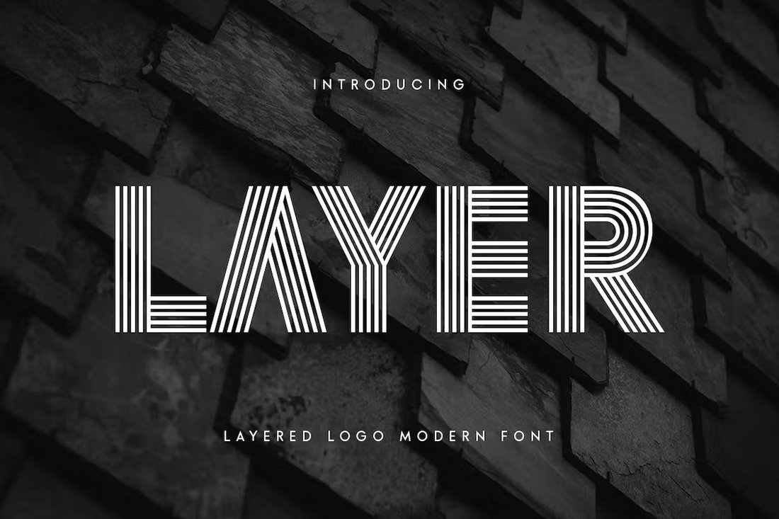 Layer - Layered Logo Font