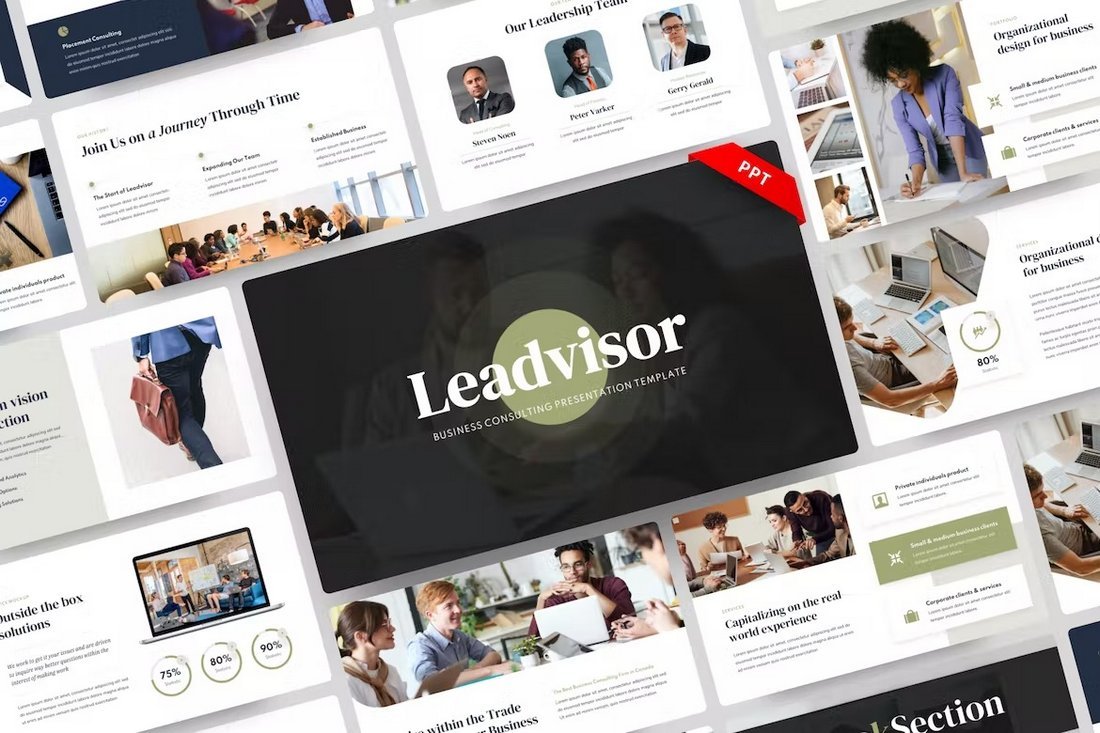 Leadvisor - Business Consulting PowerPoint Template