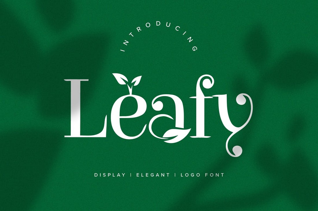 Leafy - Nature Logo Font