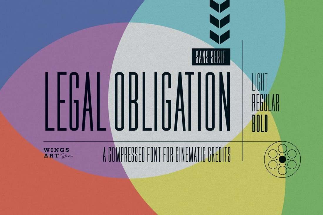 Legal Obligation - Compressed Font Family