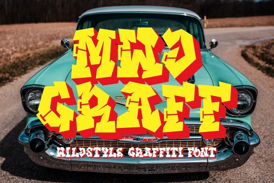 MWD Graff - Wildstyle Graffiti Font
