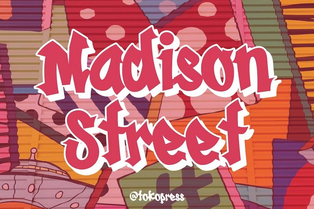 Madison Street - Cool Graffiti Font