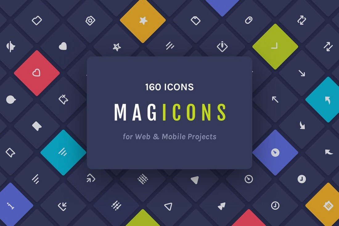 Magicons - 160 Adobe XD Icons for Web & Mobile