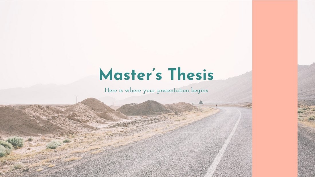 Master's Thesis - Free Education PowerPoint Template