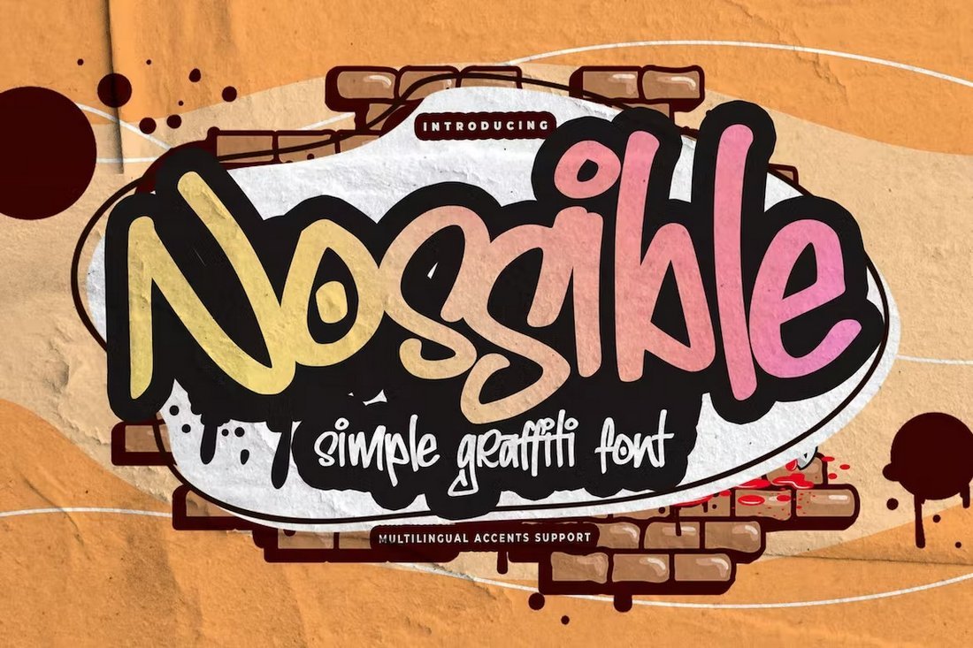 NOSSIBLE - Simple Graffiti Font