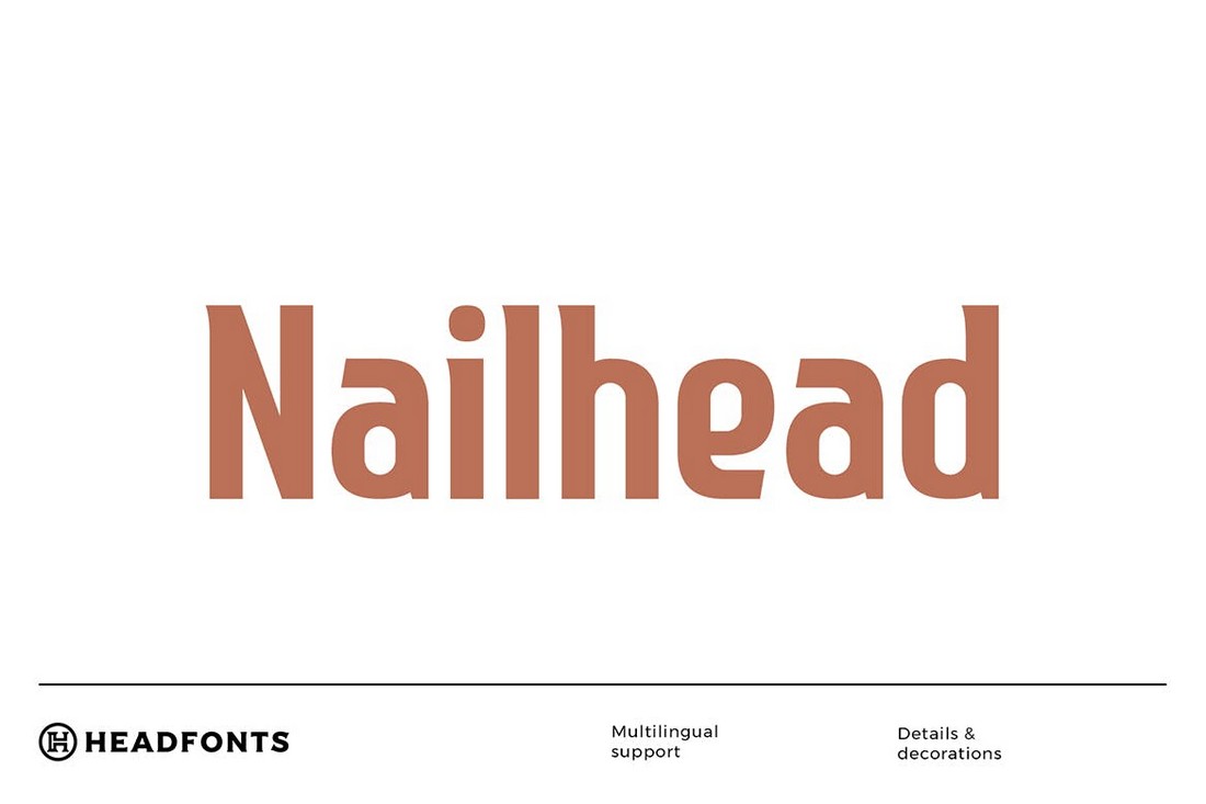 Nailhead - Bold Modern Condensed Font