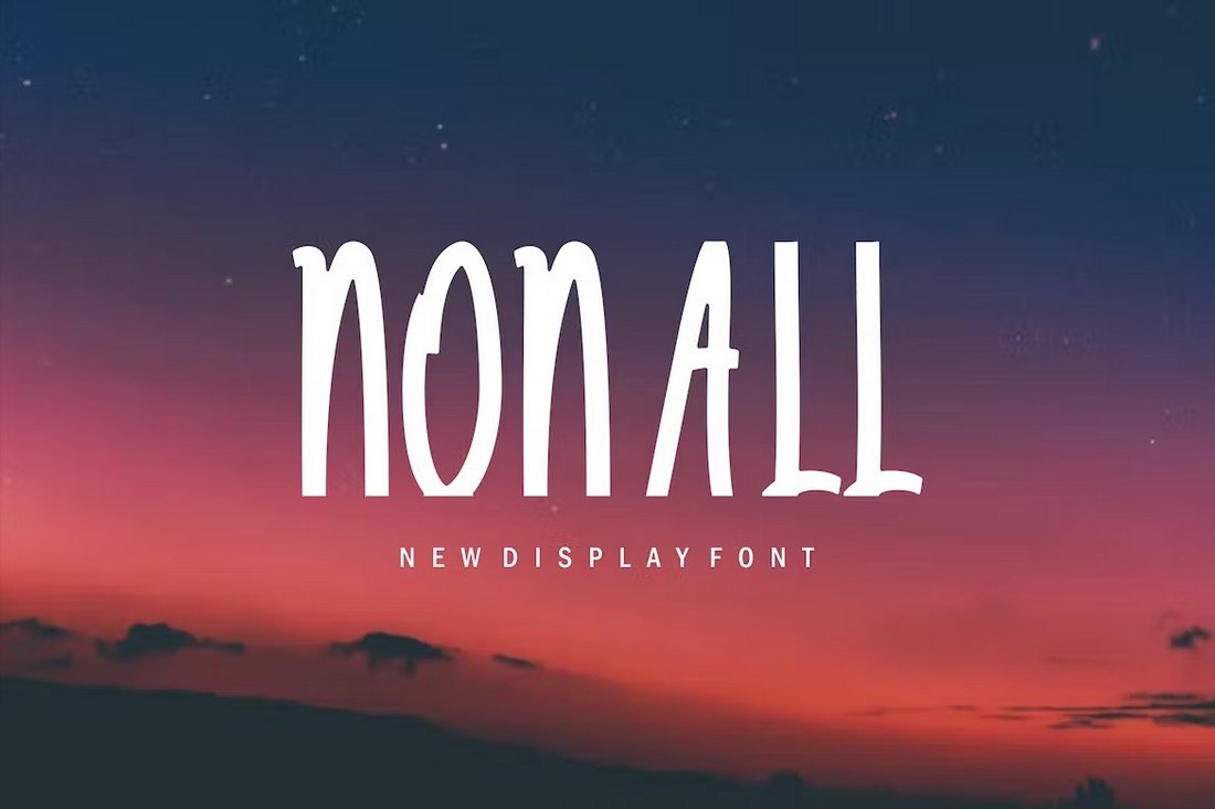 Nonall - Tall & Narrow Font