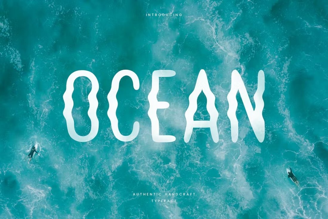 Ocean - Hand Writing Sea Font