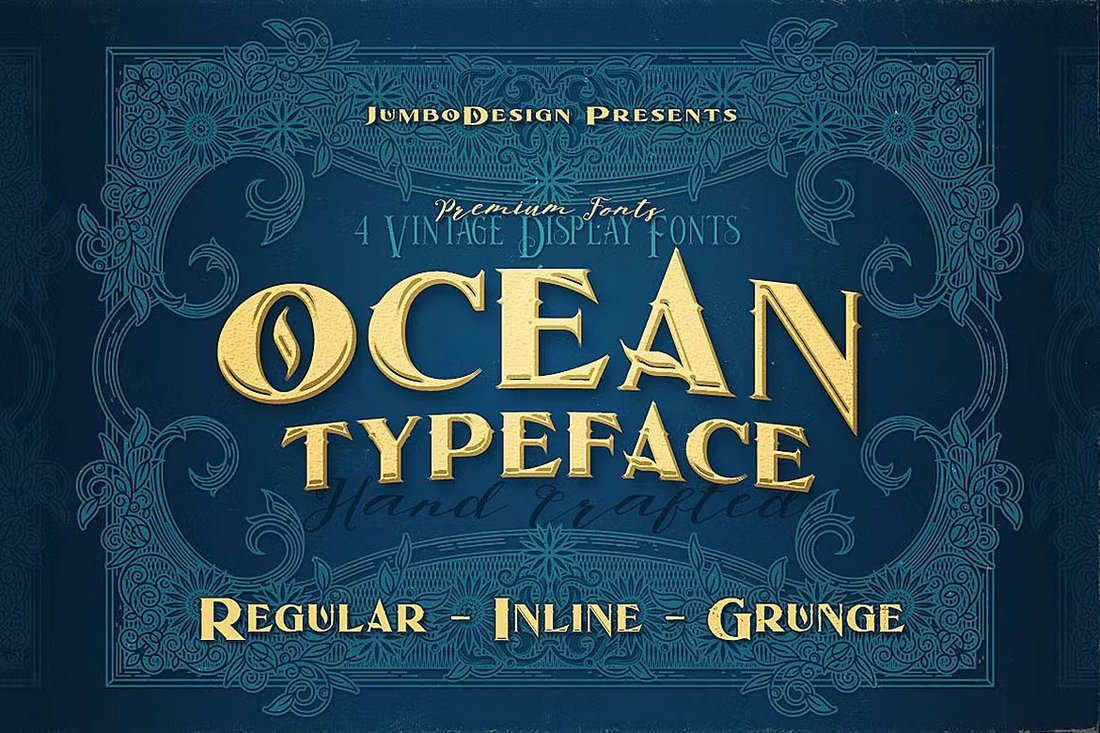 Ocean - Vintage Nautical Font