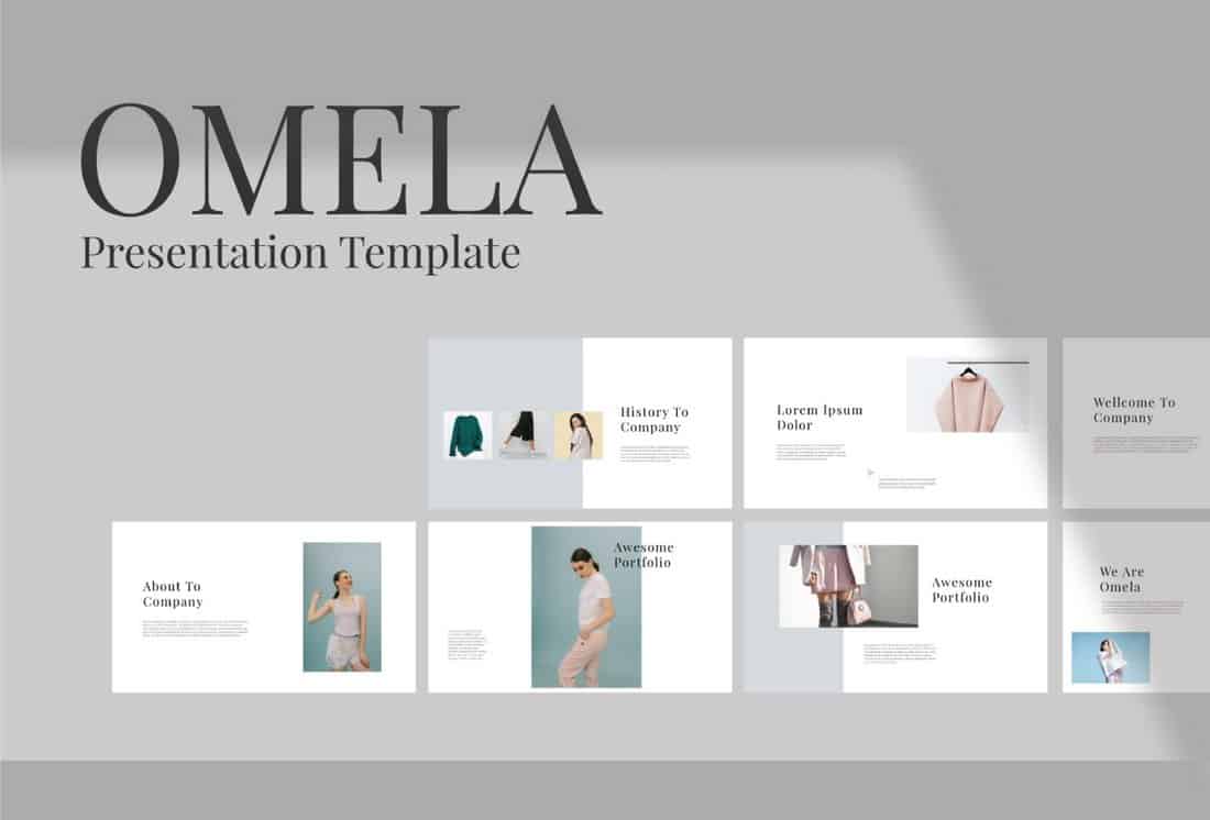 Omelia - Minimal Free Keynote Template