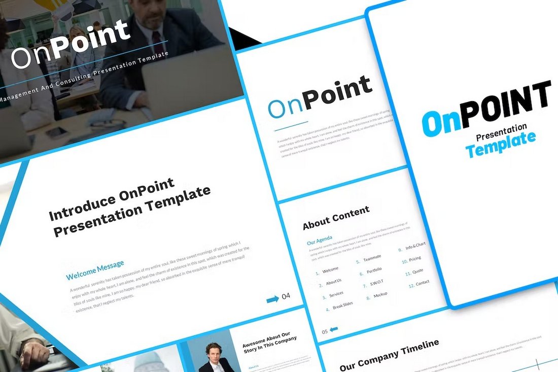 OnPoint - Management Consulting PowerPoint Template