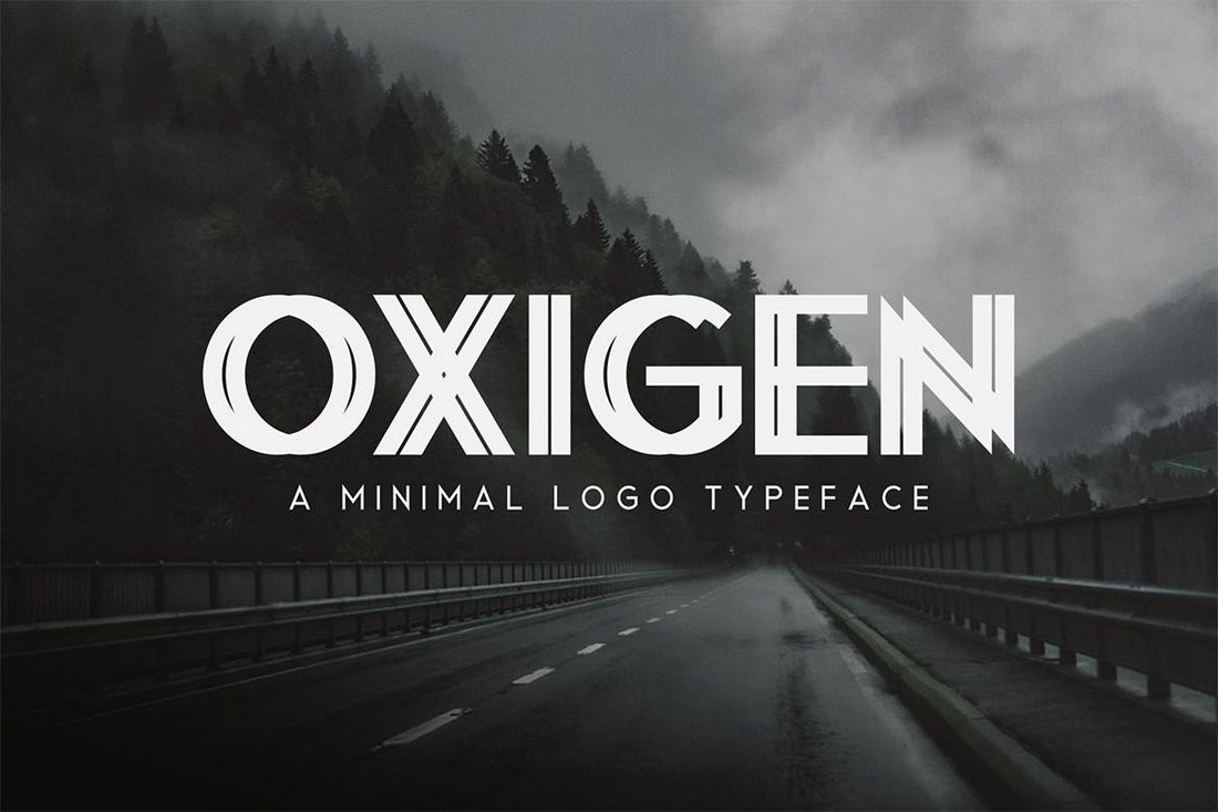 Oxigen - Minimal Logo Typeface