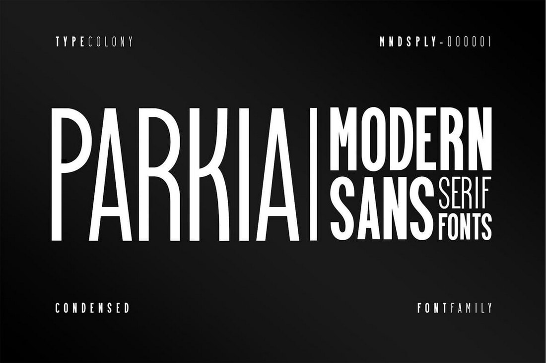 Parkia - Condensed Typeface