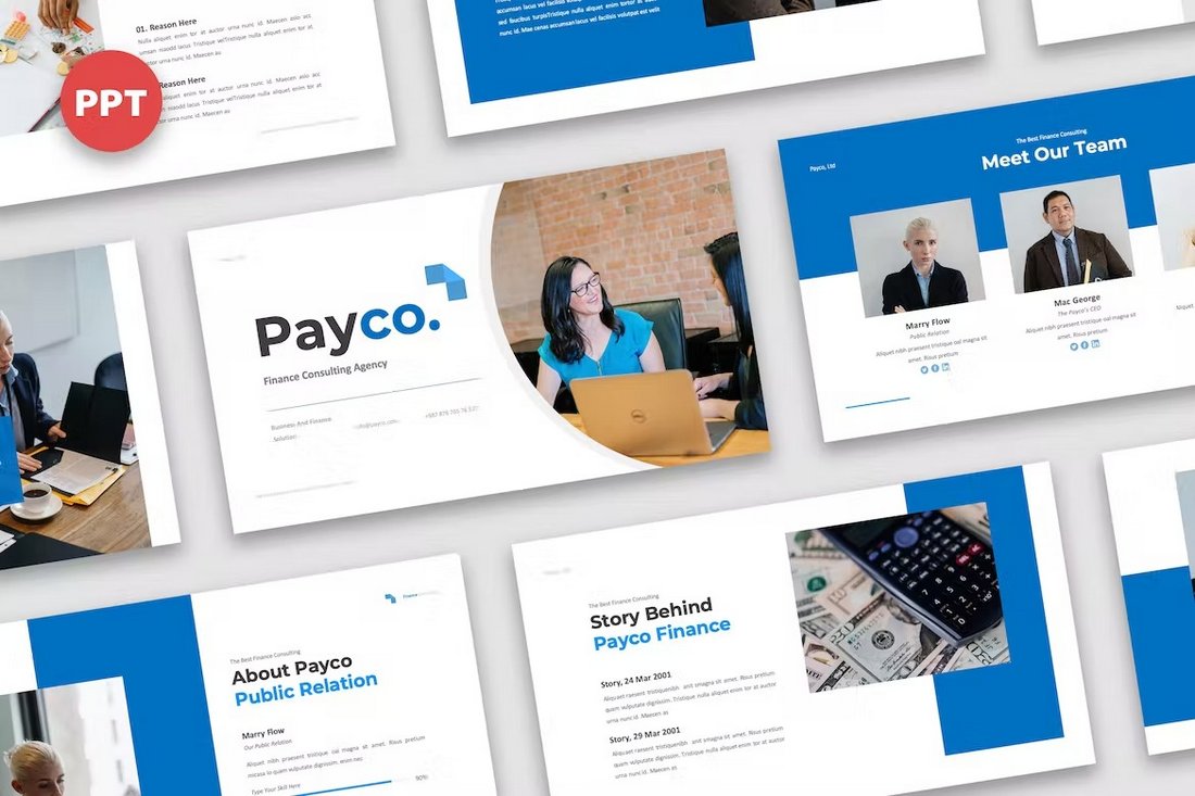 Payco - Finance Consulting Powerpoint Template