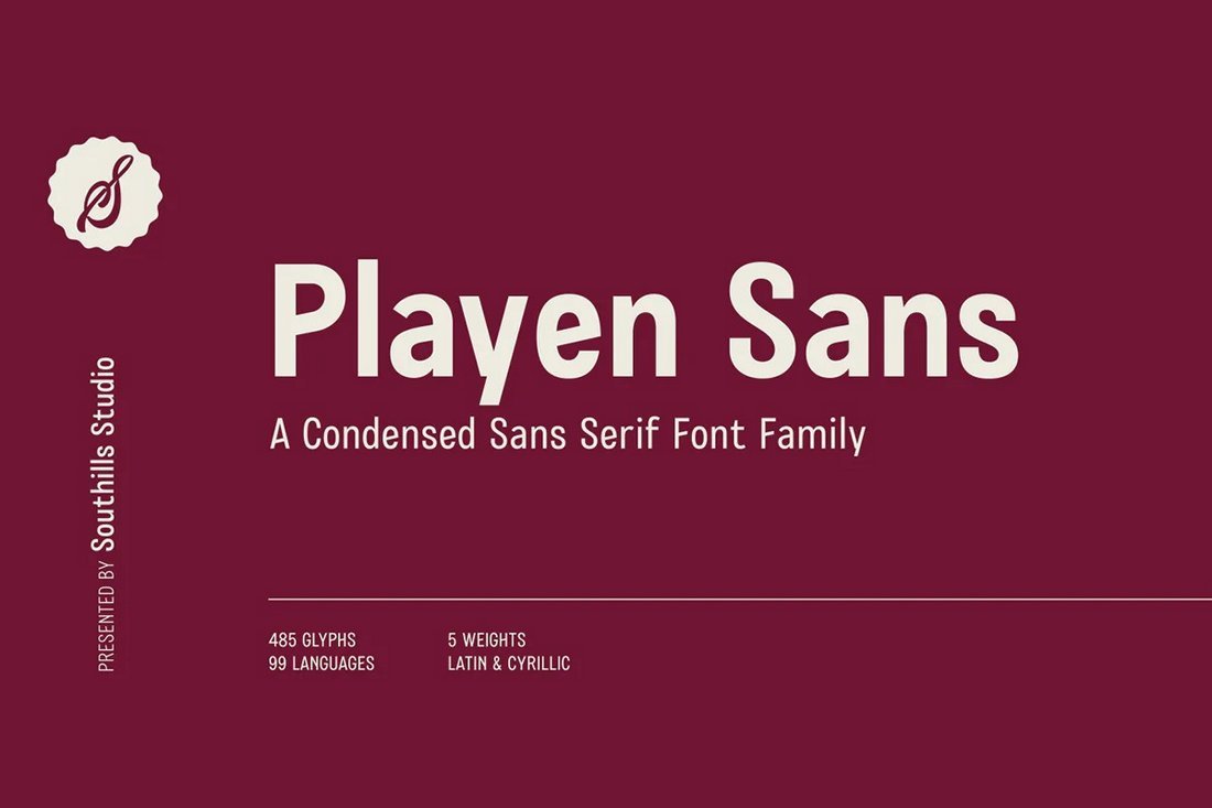 Playen Sans - Free Condensed Font Family