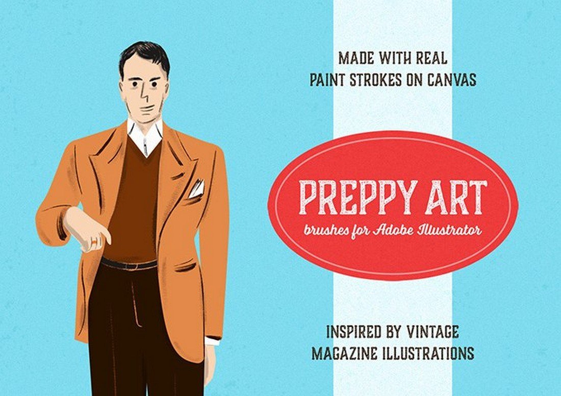 Preppy Art - Free Illustrator Brushes
