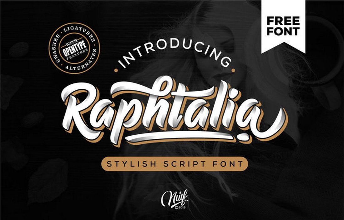 Raphtalia - Stylish Free Script Font
