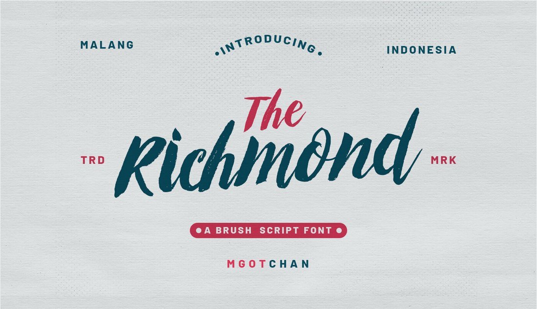 Richmond - Free Brush Script Font