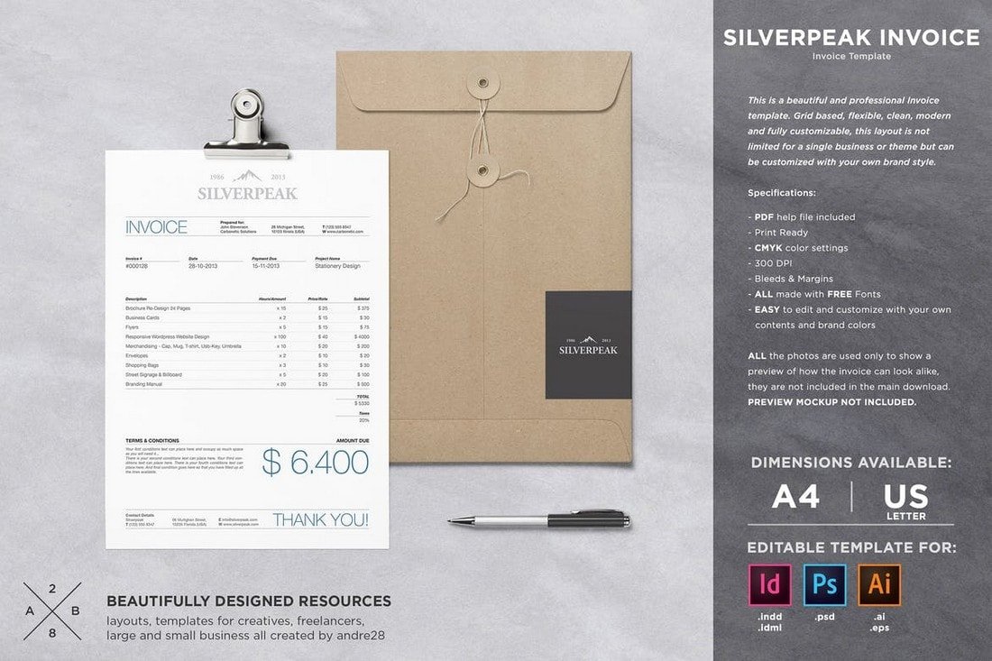 Silverpeak - Professional Invoice Template