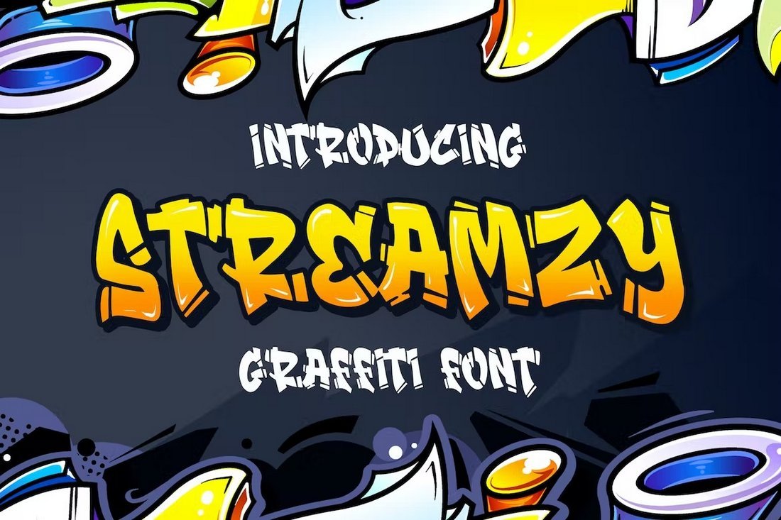 Streamzy - Cool Graffiti Font