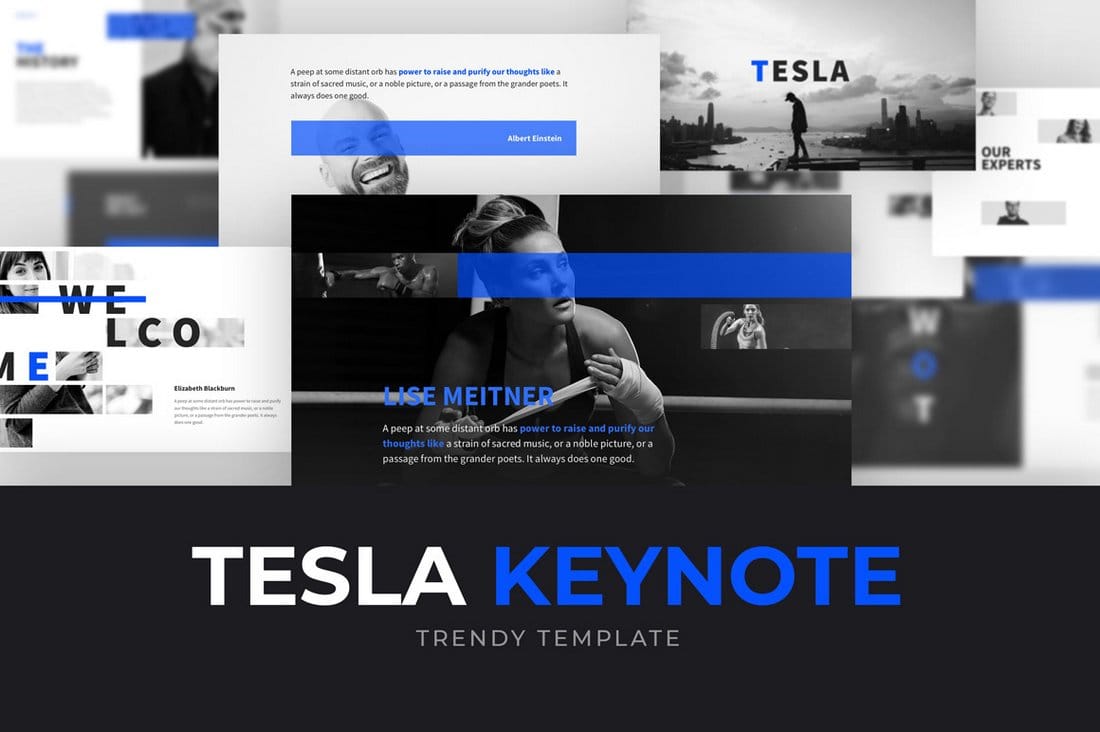 Tesla - Minimal Keynote Powerpoint Template