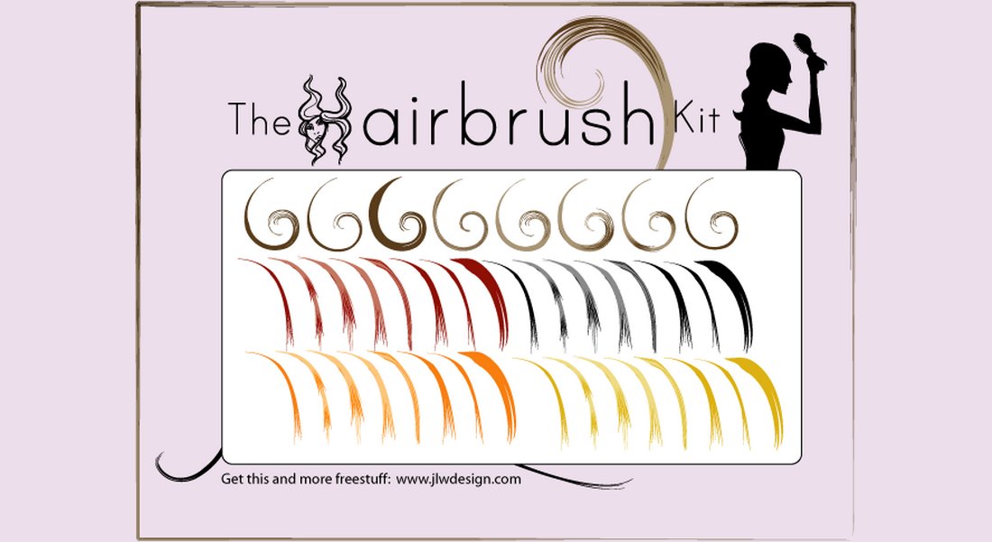 The Hairbrush Kit - Free Illustrator Brushes