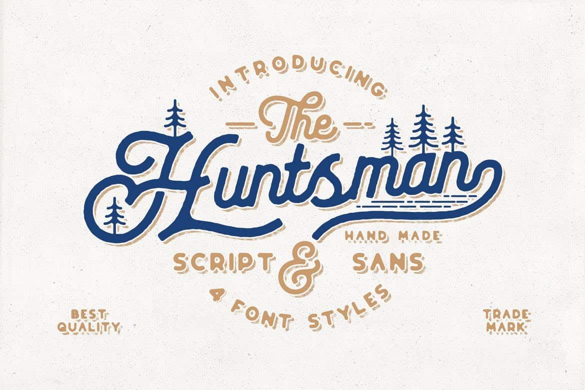 The Huntsman - Vintage Script Font
