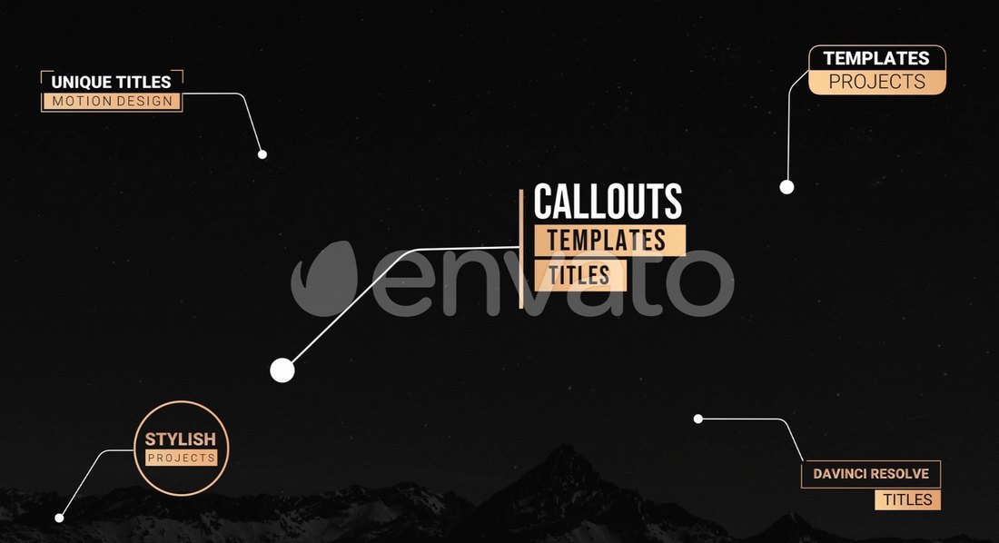 Unique Callout Titles - DaVinci Resolve Templates