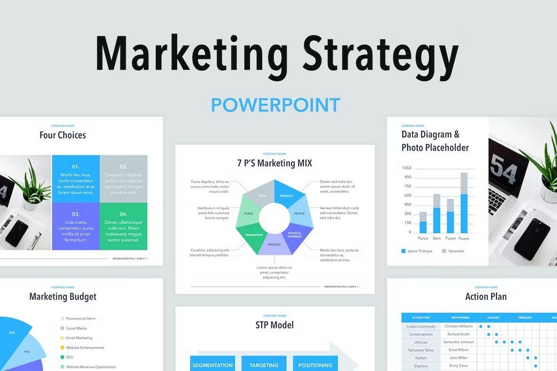 Useful Marketing Strategy PowerPoint Template