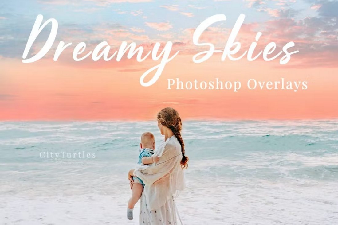 30 Dreamy Pastel Sky Overlays for Photoshop