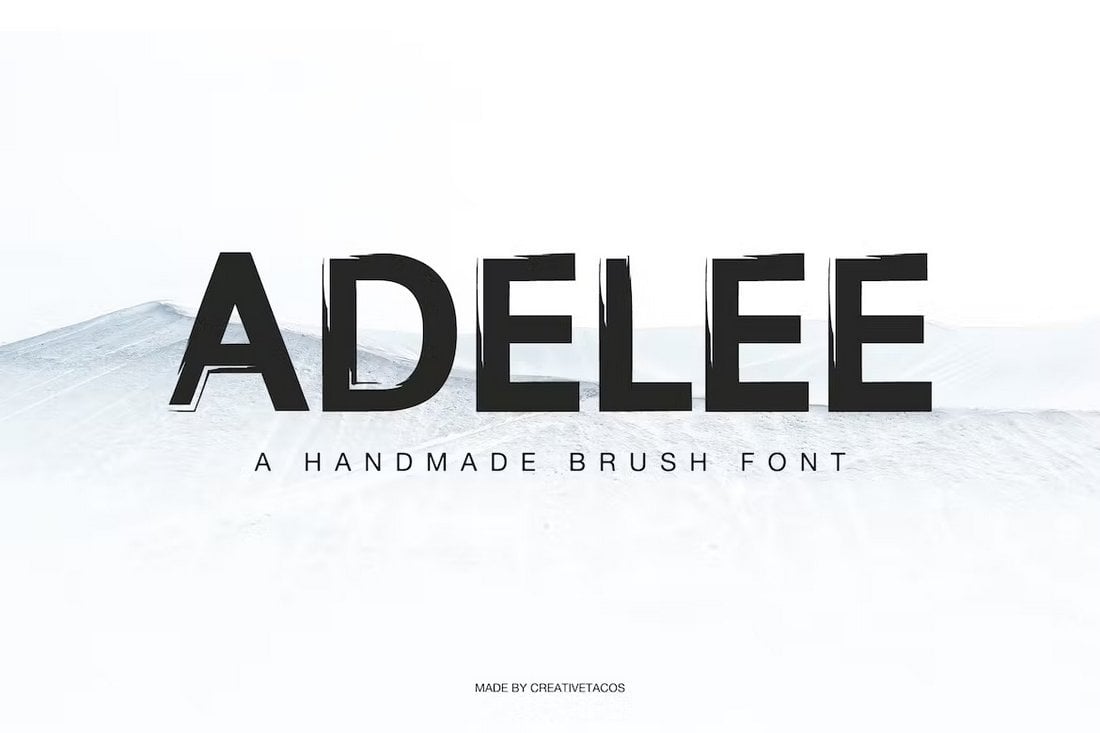Adelee - Handmade Brush Font