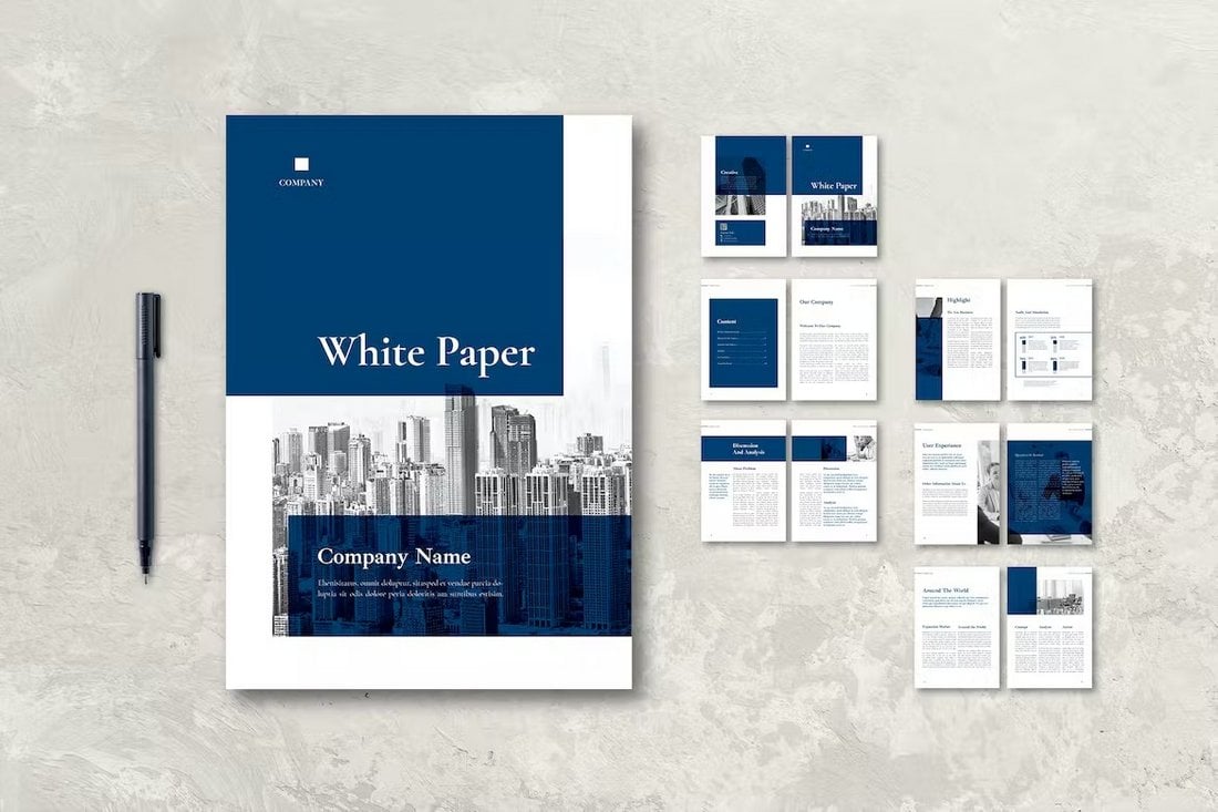 Agency White Paper Template for InDesign