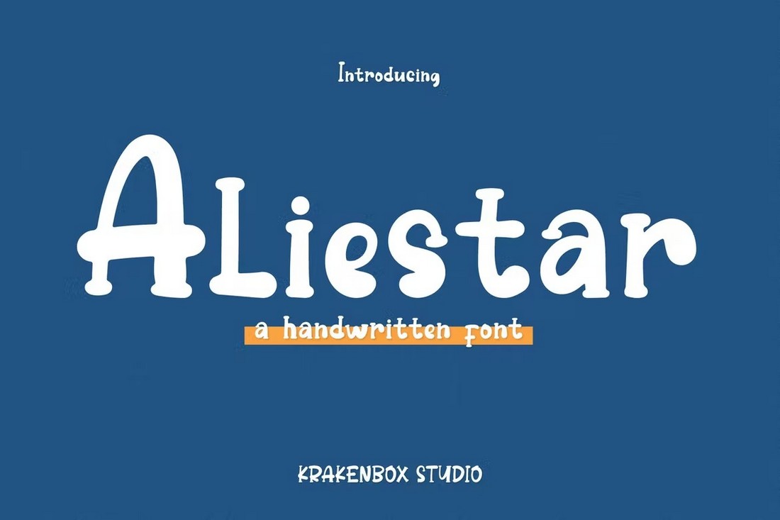 Aliestar - Handwritten Procreate Fonts