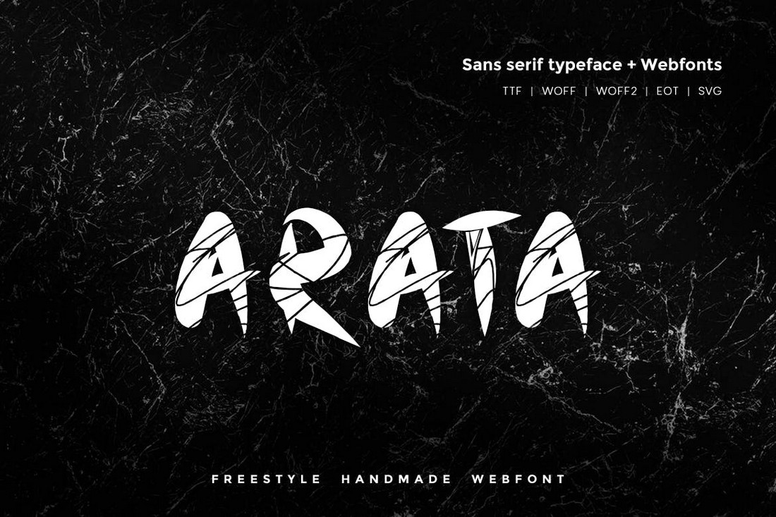 Arata - Handmade Freestyle Procreate Font