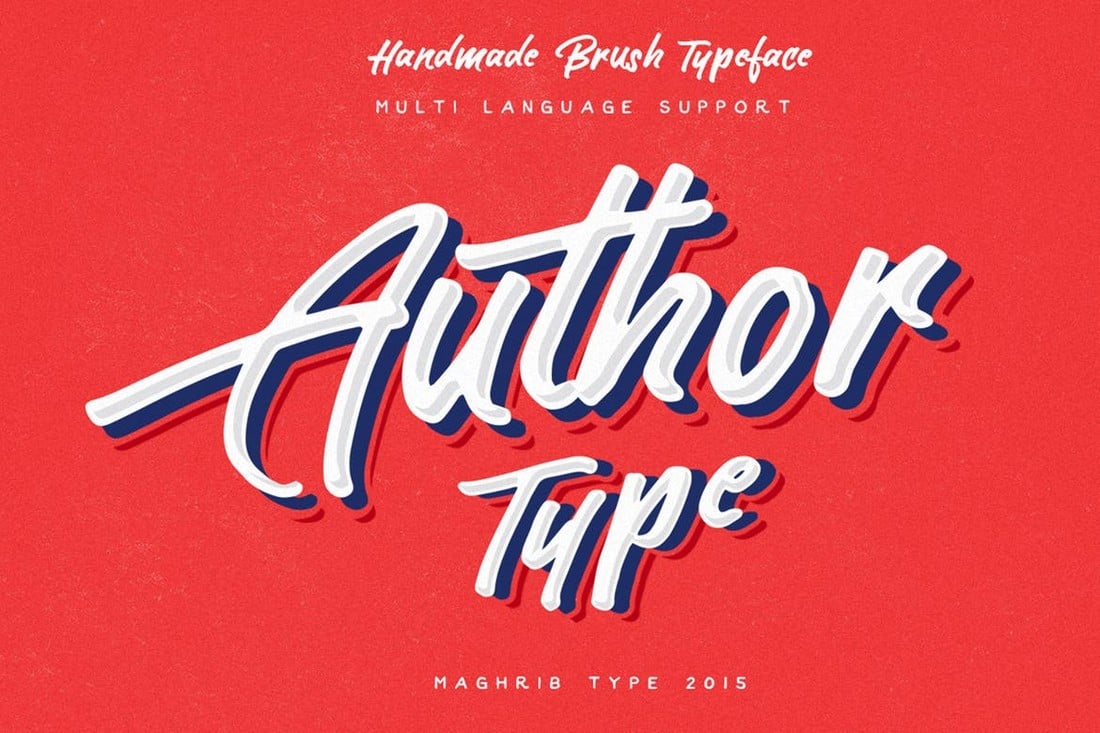 Author Type - Handmade Brush Font