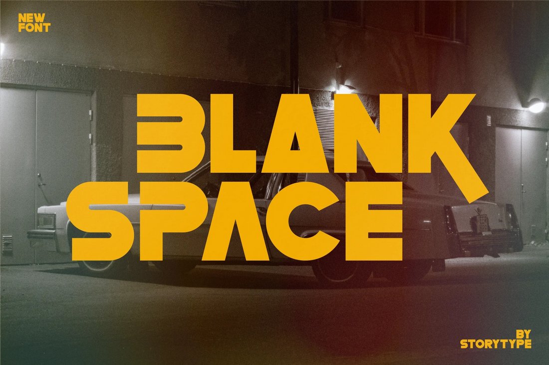 BLANK SPACE - Free Thick Space Font