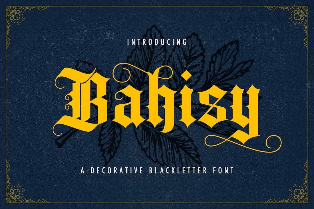 Bahisy - Blackletter Medieval Font