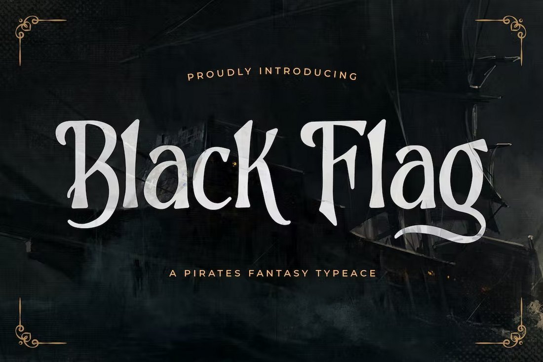 Black Flag - Pirates Fantasy Font