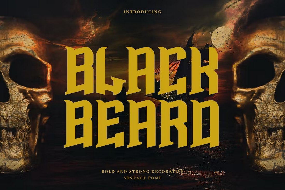 Blackbeard - Vintage Bold Pirate Font