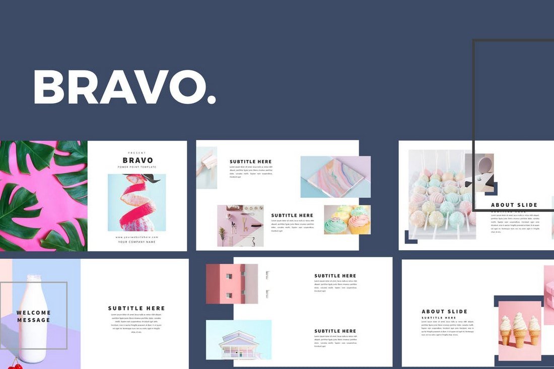 Bravo - Clean Powerpoint Template