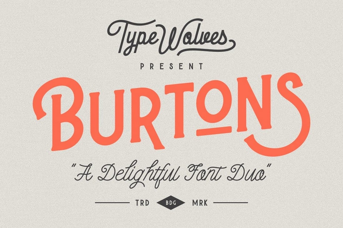 Burtons - Classic Serif & Script Font Duo