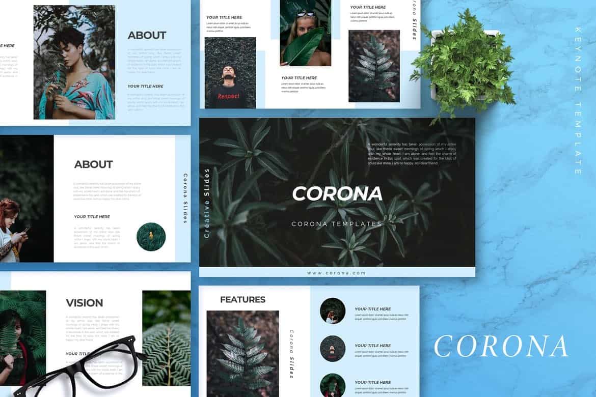 CORONA - Creative Keynote Template