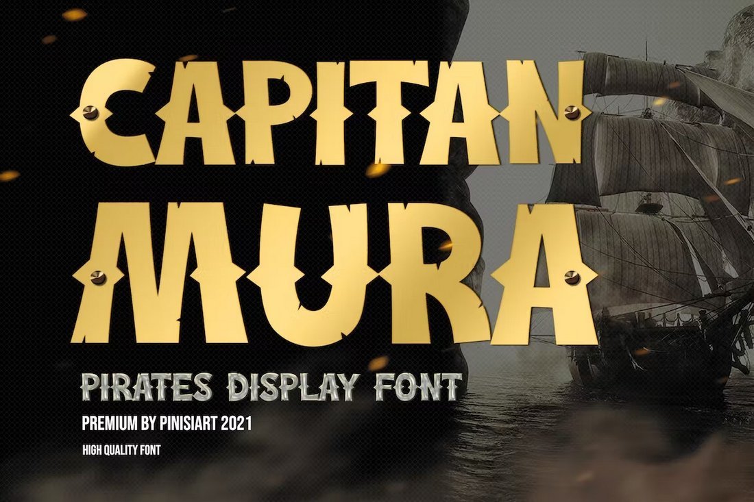 Capitan Mura - Whimsical Pirate Font